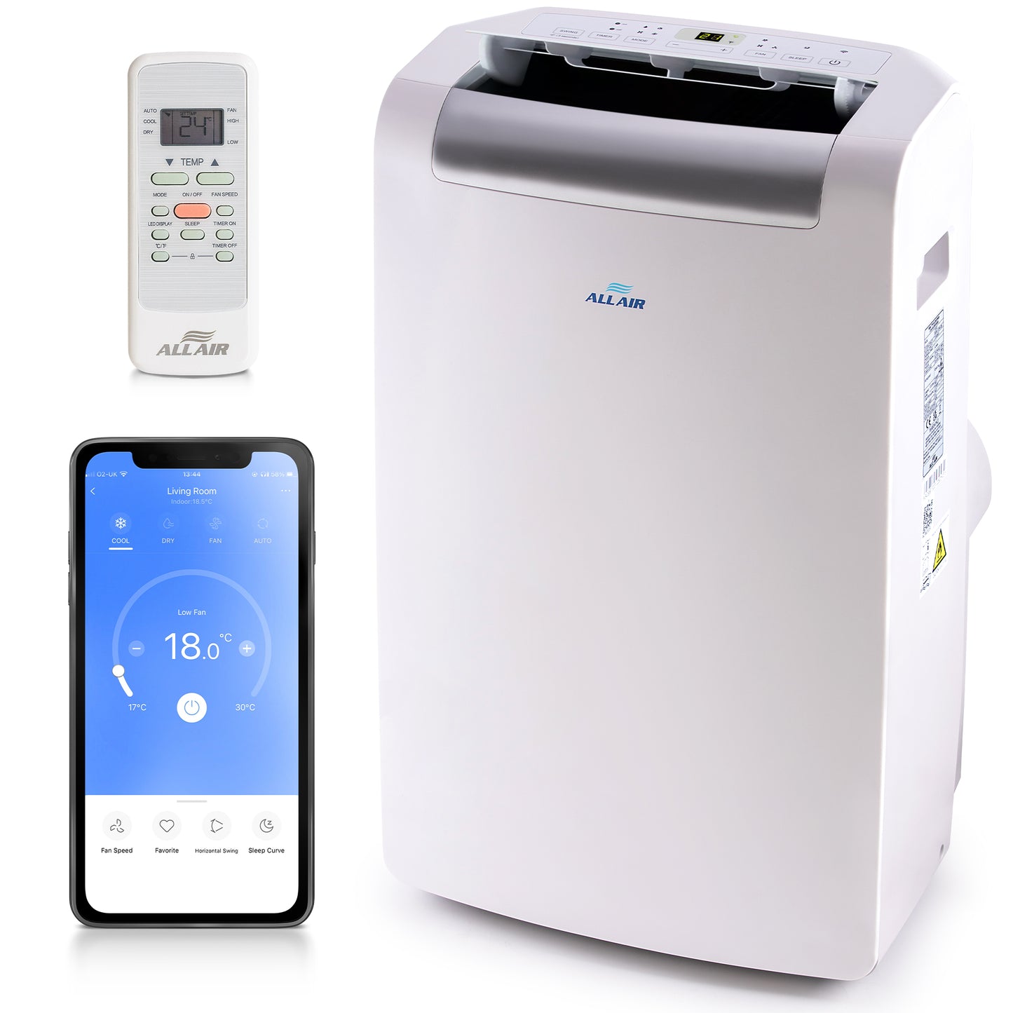 12000 BTU Portable Air Conditioner Unit with WiFi Smart APP, Weekly Timer