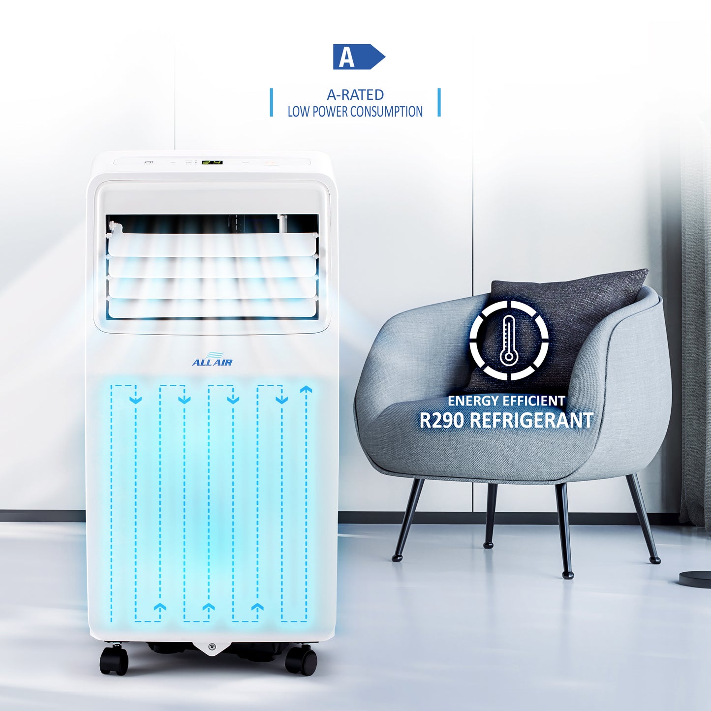 5000 BTU Portable Air Conditioner Unit with WiFi Smart APP, Weekly Timer