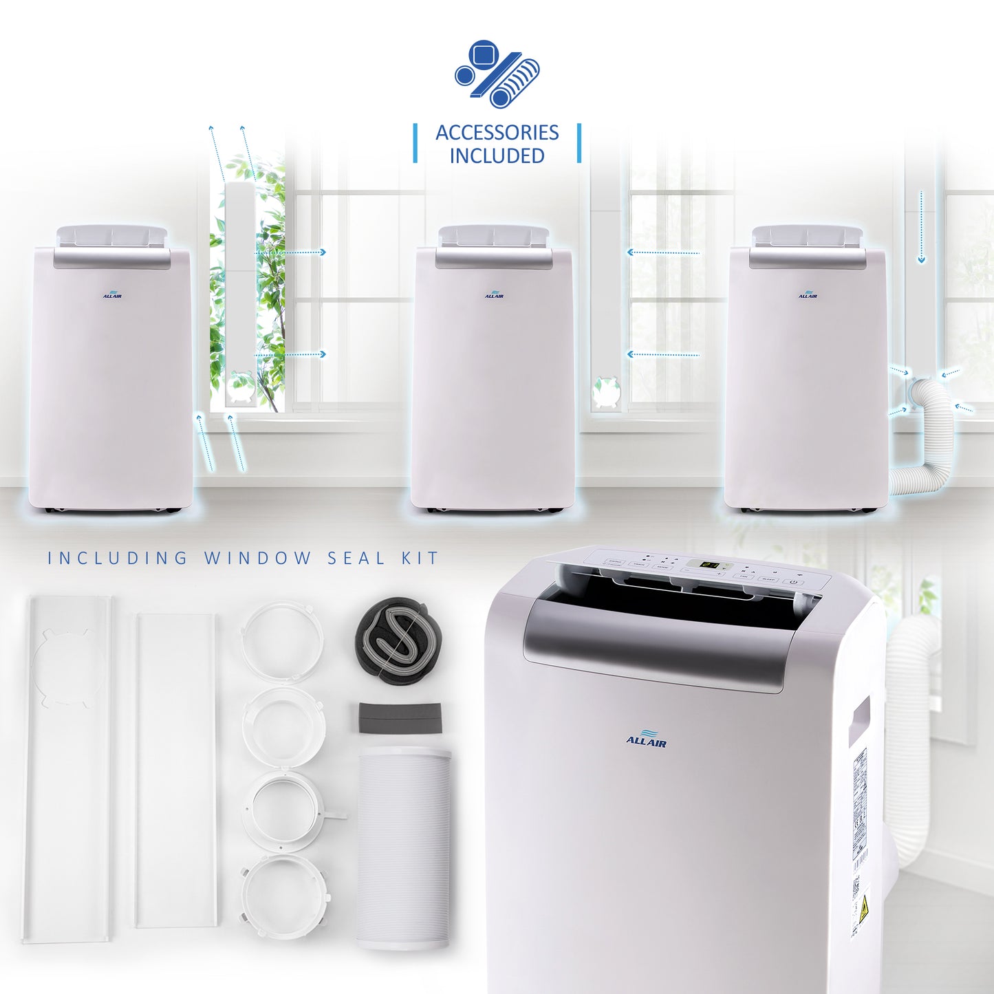 12000 BTU Portable Air Conditioner Unit with WiFi Smart APP, Weekly Timer