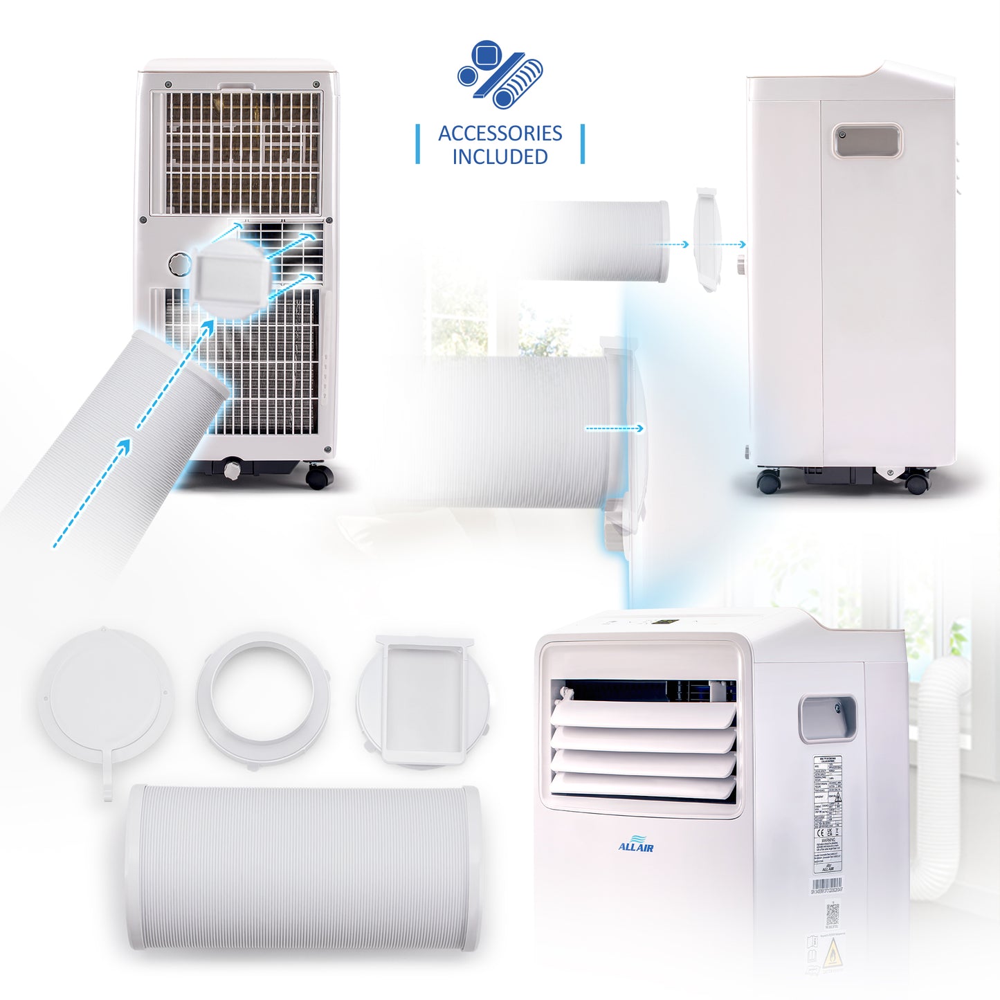 8000 BTU Portable Air Conditioner Unit with WiFi Smart APP, Weekly Timer